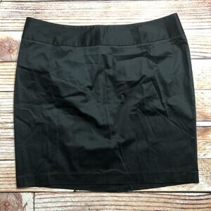 Lane Bryant black plus size mini skirt